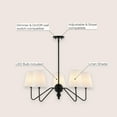 thumbnail image 6 of JONATHAN Y Skylar 32" 5-Light Classic Minimalist Iron Inverted Gourd LED Chandelier, Black, JYL7912A, 6 of 9