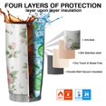 thumbnail image 7 of 20 Oz Pioneer Flower Coffee Tumbler Double Wall Insulated Stainless Steel Water Bottle | Metal Reusable Thermoses Flask with Cup Cap | Leak & Sweat Proof with Anti-Dust Lid, 7 of 7