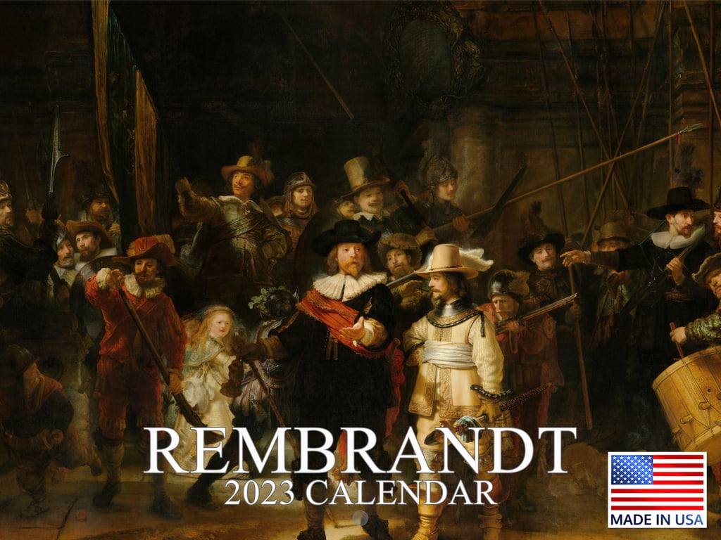 Rembrandt Fine Art Calendar 2023 Monthly Wall Hanging Calendars Famous