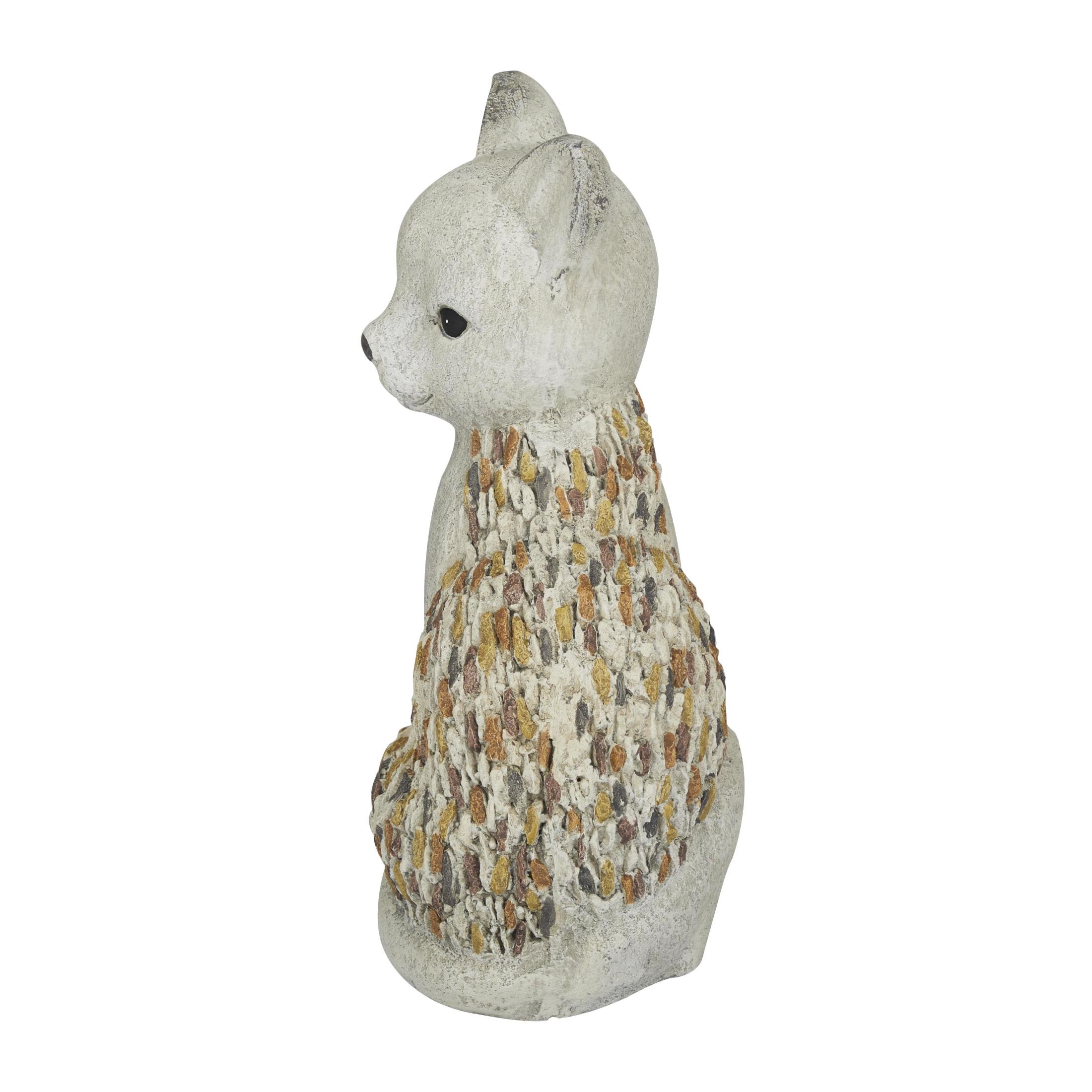 DecMode 14" Indoor Outdoor Cat Garden Sculpture