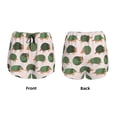 thumbnail image 3 of Balery Cute Armadillo Pantalones cortos deportivos para mujer con forro y dos bolsillos, elásticos, para entrenamiento, gimnasio, yoga-X-Large, 3 of 7