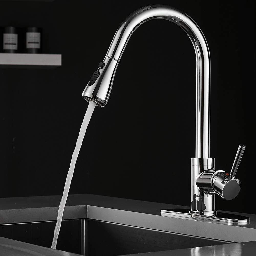 CES Kitchen Faucet Pull Down Commercial Modern Single Hole Single