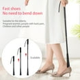 thumbnail image 5 of Retractable Shoe Horn Fieroe, Retractable Shoe Horn, 1X Shoe Horn 1X Storage Bag, Aluminum Handled Shoe for Horn Inches Shoe Long Inches-33.4 Horn Retractable 13 Office&Craft&Stationery, 5 of 9