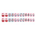 thumbnail image 1 of 24PCS Child Makeup Toy Nail Sticker Toy Fake Nails False Nail Tips Manicure Beauty Tools for Kids, 1 of 7