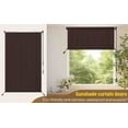 thumbnail image 4 of A-Lion Cordless 200 GSM HDPE Fabric Roller Blinds, Dark Brown, 6" x 8", 4 of 8