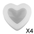 thumbnail image 1 of 2 moldes de resina de silicona con forma de corazón, herramientas para hacer joyas, 5,5x4,5x2,9 cm 4 piezas, 1 of 10