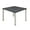 Grey / Chrome, variant on Romig Trek 30 in. Small Square Breakroom Table- Mahogany Top, Black Legs