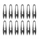 thumbnail image 2 of Tijeras de acero con alto contenido de carbono tijeras de hilo pequeñas negro 12 piezas de alta dureza para zapatos de ropa ANGGREK Otros, 2 of 8