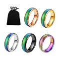 thumbnail image 1 of Pack de 5 anillo de acero inoxidable anillo unisex kaili Sencillez, 1 of 2