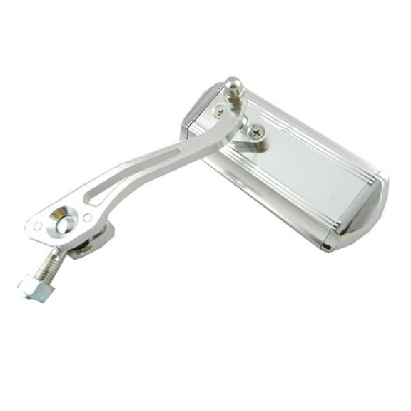 HEMOTON  Bicycle Mirror Bike Handlebar Mount Rear View Mirrors Silver
