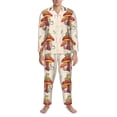 thumbnail image 3 of Yiaed Frog Sitting On Mushroom Print Men’s Pajamas Set - Long Sleeve Button Down Sleep Shirt and Pajama Bottoms Sleepwear Set Mens Pjs Sets Men's Pajama Bottoms-Large, 3 of 7