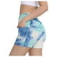 thumbnail image 1 of Gibobby Leggings cortos yoga mujer Pantalones de yoga de cadera Correr Cintura Fitness Burbuja Ejercicio de Pantalones de yoga de mujer alta(Azul,XG), 1 of 5