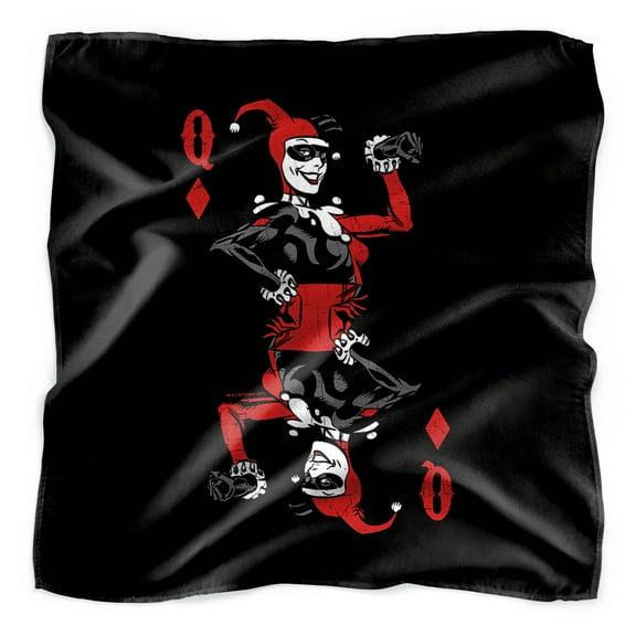 Harley Quinn Of Diamonds Bandana (21 in x 21 in)