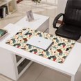 thumbnail image 3 of Long Mouse Pads for Desk,Beige Chicken Floral Pattern Desk Mats on Top Of Desks, Desk Mouse Pad Extra Large with 3mm Non-Slip Base and Stitched Edge for Gaming,Office,Work,Home 31.5x15.7in, 3 of 5