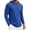 Blue, variant on Men's Hooded Long Sleeve Shirt, Smooth Quick Dry Pullover Top for Travel and Casual Layering