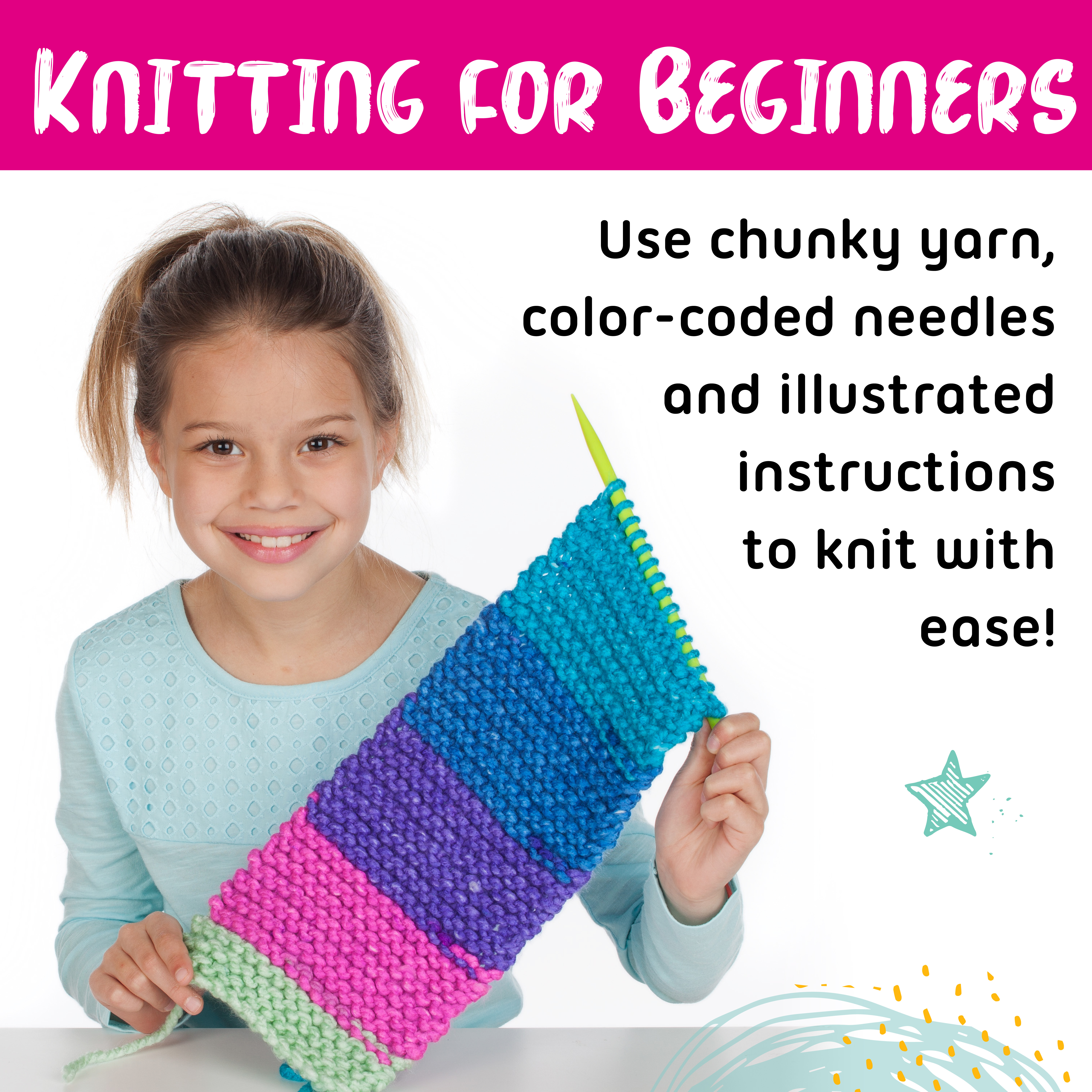 Creativity for Kids Learn to Knit Scarf Kit photo 5