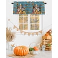 thumbnail image 2 of Valances for Windows Thanksgiving Hat Rod Pocket Cafe Window Treatments Valance Curtains for Kitchen Bathroom Laundry Basement Windows 60"x14", 2 of 6