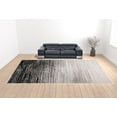 thumbnail image 2 of HomeRoots 511551 12 x 18 ft. Black & Dark Gray Abstract Rectangle Area Rug, 2 of 5