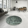 thumbnail image 4 of Ahgly Company Machine Washable Indoor Rectangle Industrial Modern Gunmetal Gray Area Rugs, 2' x 5', 4 of 7