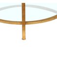 thumbnail image 3 of Benzara BM204730 Metal Round Coffee Table with Mirror Accents, Gold & Clear, 3 of 3