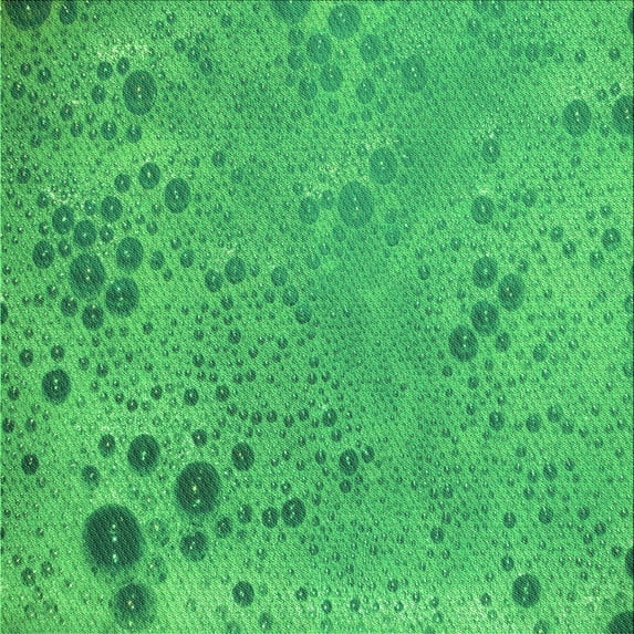 Ahgly Company Indoor Square Patterned Neon Green Area Rugs, 5' Square