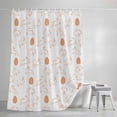 thumbnail image 4 of Easter Eggs Small Stall Shower Curtain, Waterproof Shower Curtains for Bathroom, Cute Bunny Rabbits Cartoon Orange Washable Fabric Cloth Bath Curtain for Bathtub Decoration with Hooks 36x78 Inches, 4 of 9