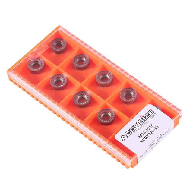 Accusize Industrial Tools Rcgt320 Carbide Inserts Uncoated, 10 Pc, 2524-1010x10