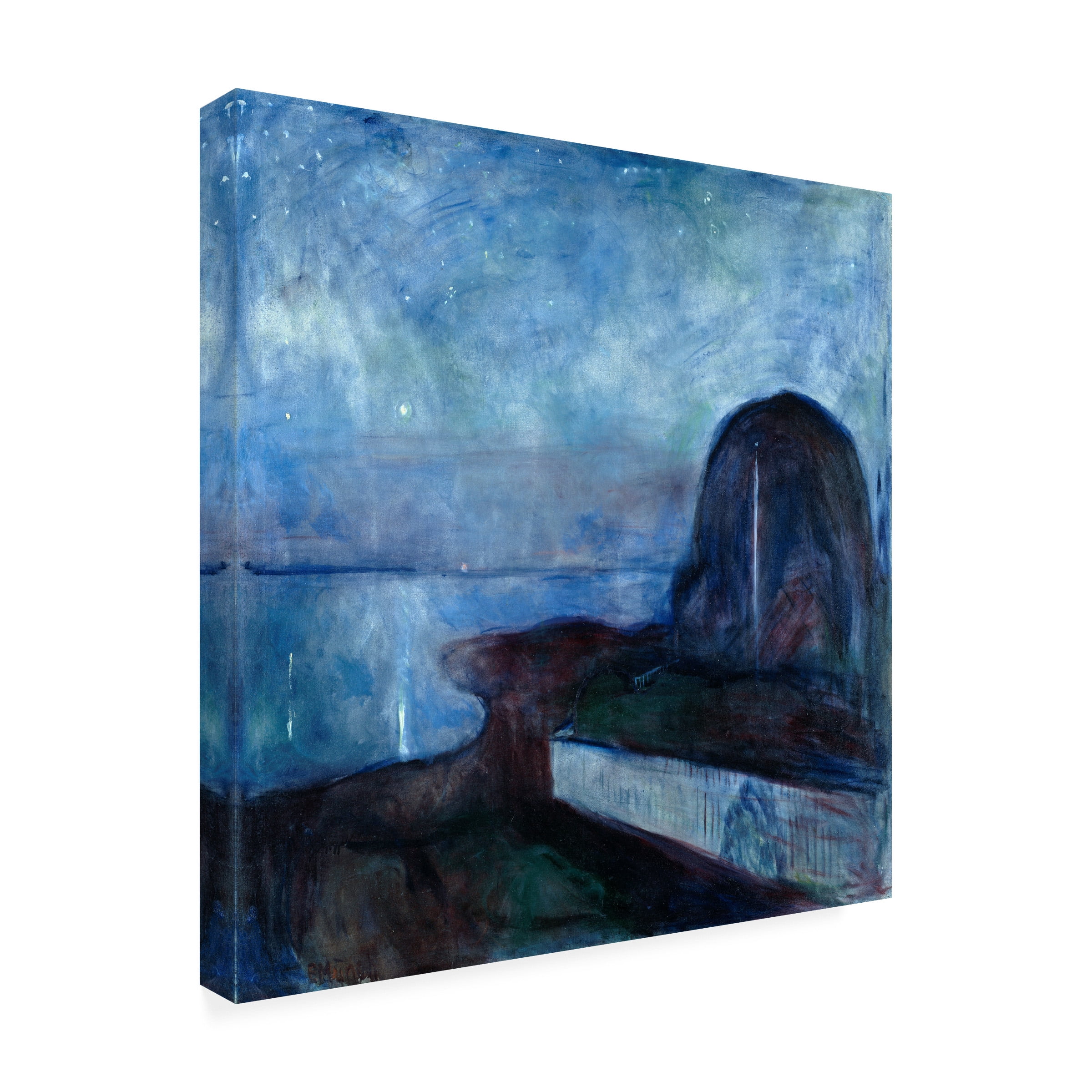 Edvard Munch 'Starry Night' Canvas Art