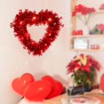 thumbnail image 1 of Guirnalda iluminada con forma de corazón para el Día de San Valentín, adorno decorativo romántico, 11,8x11,8 pulgadas para centros de mesa con estilo , Luz amarilla cálid Luz amarilla cálida Macarena corona de primavera, 1 of 8