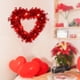 thumbnail image 1 of Guirnalda iluminada con forma de corazón para el Día de San Valentín, adorno decorativo romántico, 11,8x11,8 pulgadas para centros de mesa con estilo , Luz amarilla cálid Luz amarilla cálida Macarena corona de primavera, 1 of 8