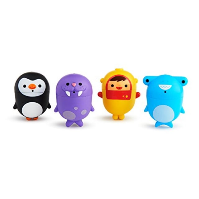 Munchkin CleanSqueeze Mold-Free Ocean Bath Squirts, 4 Pack