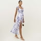thumbnail image 5 of Vestido de mujer, tirantes con cordones y abertura en el pecho, vestido floral, nueva moda de primavera y verano, 5 of 6