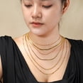 thumbnail image 3 of JeenMata Paquete múltiple de regalo, 6 piezas, collar para mujer, colgante, regalo de joyería, gargantilla, cadena de serpiente, eslabones, collar en capas de moda, collar ajustable, 3 of 5