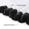 thumbnail image 4 of Wearable Sherpa Blanket Hoodie with Pocket, Double-Sided Plush & Flannel, Oversized Hood, 4 of 19