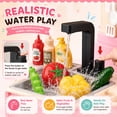 thumbnail image 2 of JoyStone 69PCS Kids Kitchen Playset,Play Kitchen Toy with Realistic Lights & Sounds,Pretend Steam, Play Sink & Oven, Menu Board & Other Kitchen Accessories Set for Toddlers, 2 of 10