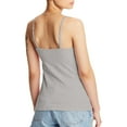 thumbnail image 4 of Hanes Camisole en Coton Extensible pour Femmes avec Soutien-Gorge Intégré, S, Gris Chiné, 4 of 5
