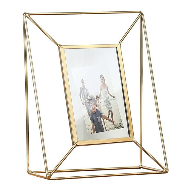 Metal Photo Frame Modern Decorative Tabletop Picture Frame Display Frame