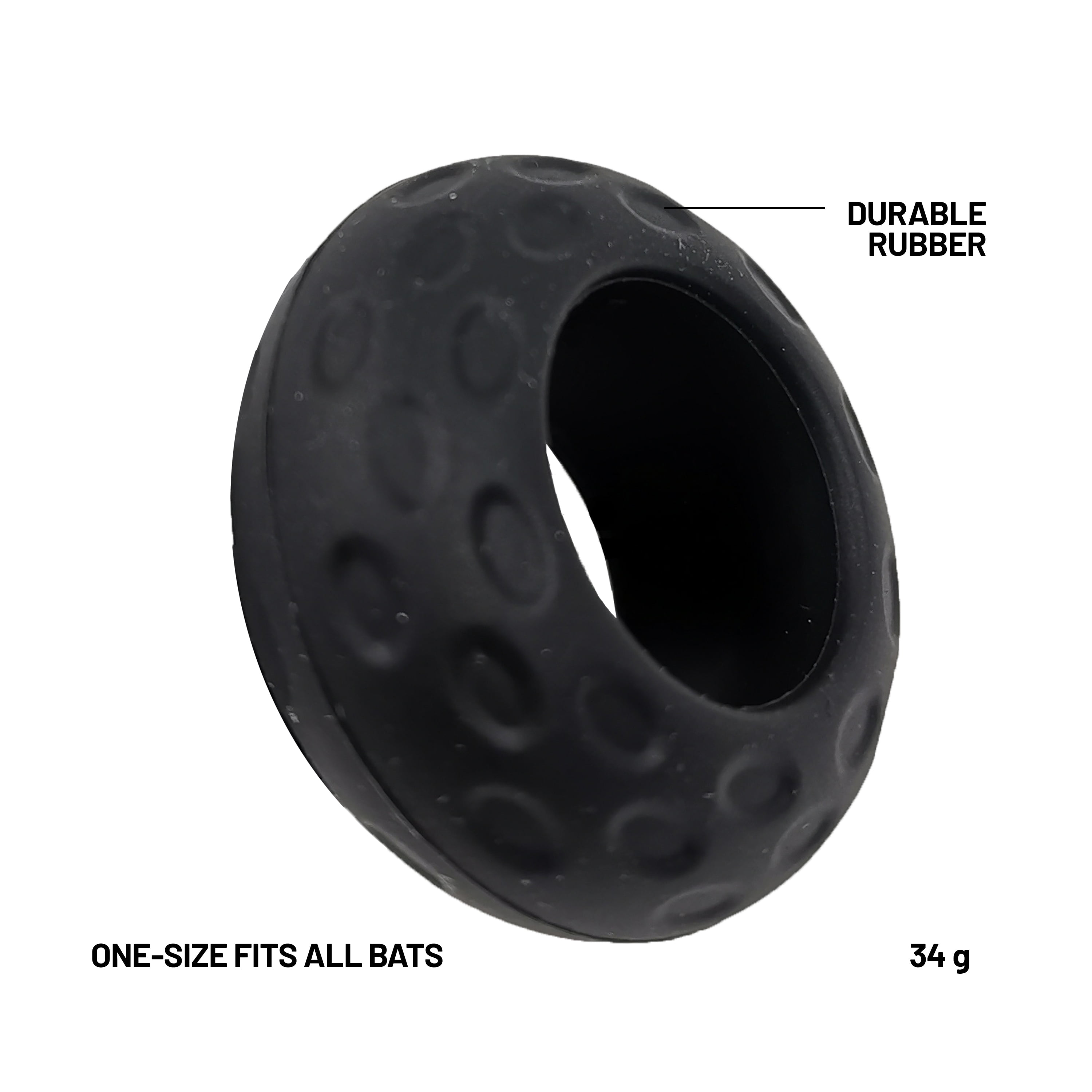 Athletic Works Rubber Choke-up Baseball Bat Rings, 0.14 lb, 2 Pack