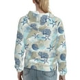thumbnail image 7 of Sikiie Algae Corals and Seashells Women's Casual Hoodies Long Sleeve Lightweight Pullover Tops Loose Sweatshirt-Medium, 7 of 7