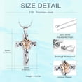 thumbnail image 2 of Butterfly Cross Urn Pendant Memory Necklace for Cremation Ashes Keepsake Memorial Jewelry, 2 of 5