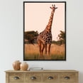 thumbnail image 2 of African Giraffe In The Wildlife I 16 in x 32 in Framed Photography Canvas Art Print, by Designart, 2 of 5
