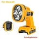thumbnail image 1 of Para Makita/Milwaukee/Dewalt/Bosch/Black&Decker/Craftsman/Ryobi Batería de Iones de Litio de 18V Luz de Trabajo LED Linterna Lámpara Portátil Luz, 1 of 19
