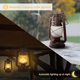 thumbnail image 5 of Solar Lanterns Outdoor LED Hurricane Lantern Lantern with Flame Effect Decorative LED Hurricane Lantern Retro Design Waterproof for Garden,Paths,Lands, 5 of 5