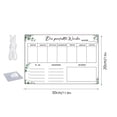 thumbnail image 3 of UNLLLL Hanging Erasable Acrylic Weekly Plan Note Board Lanyard Message Board Monthly Plan Memo Board, for Students and Office Workers, 3 of 4
