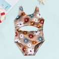 thumbnail image 1 of Swimsuits Brown One Piece Swimsuit Quick Dry Kids Bathing Suits 3Y, 1 of 4