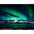 thumbnail image 1 of Green Aurora Scenery Paint by Numbers, 1 of 6