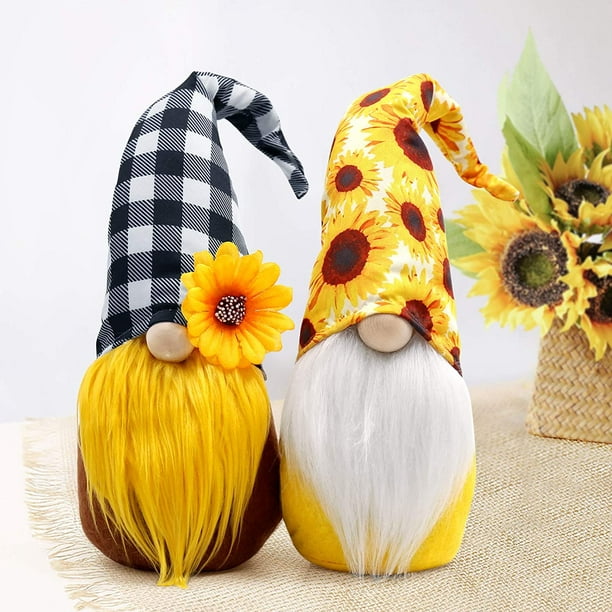 Sunflower-Themed Gnomes 
