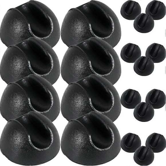 20Pcs Floor Protectors For Chairs Black PVC Round Chair Leg Pads Ideal For Furniture And Home Use