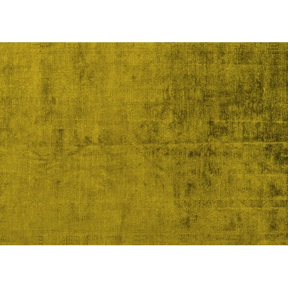 Ahgly Company Indoor Rectangle Abstract Yellow Modern Area Rugs, 7' x 9'