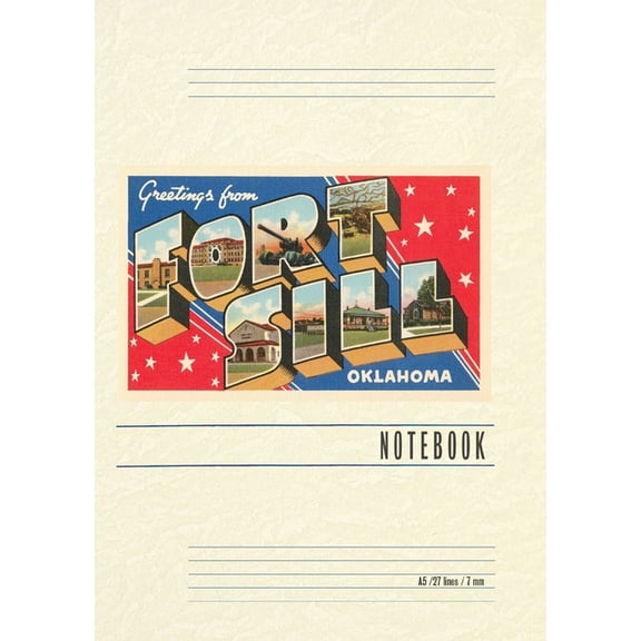 Vintage Lined Notebook Greetings from Fort Sill, (Paperback)